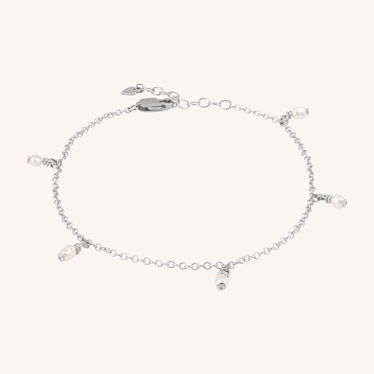 Lina Freshwater Pearl Bracelet - Silver