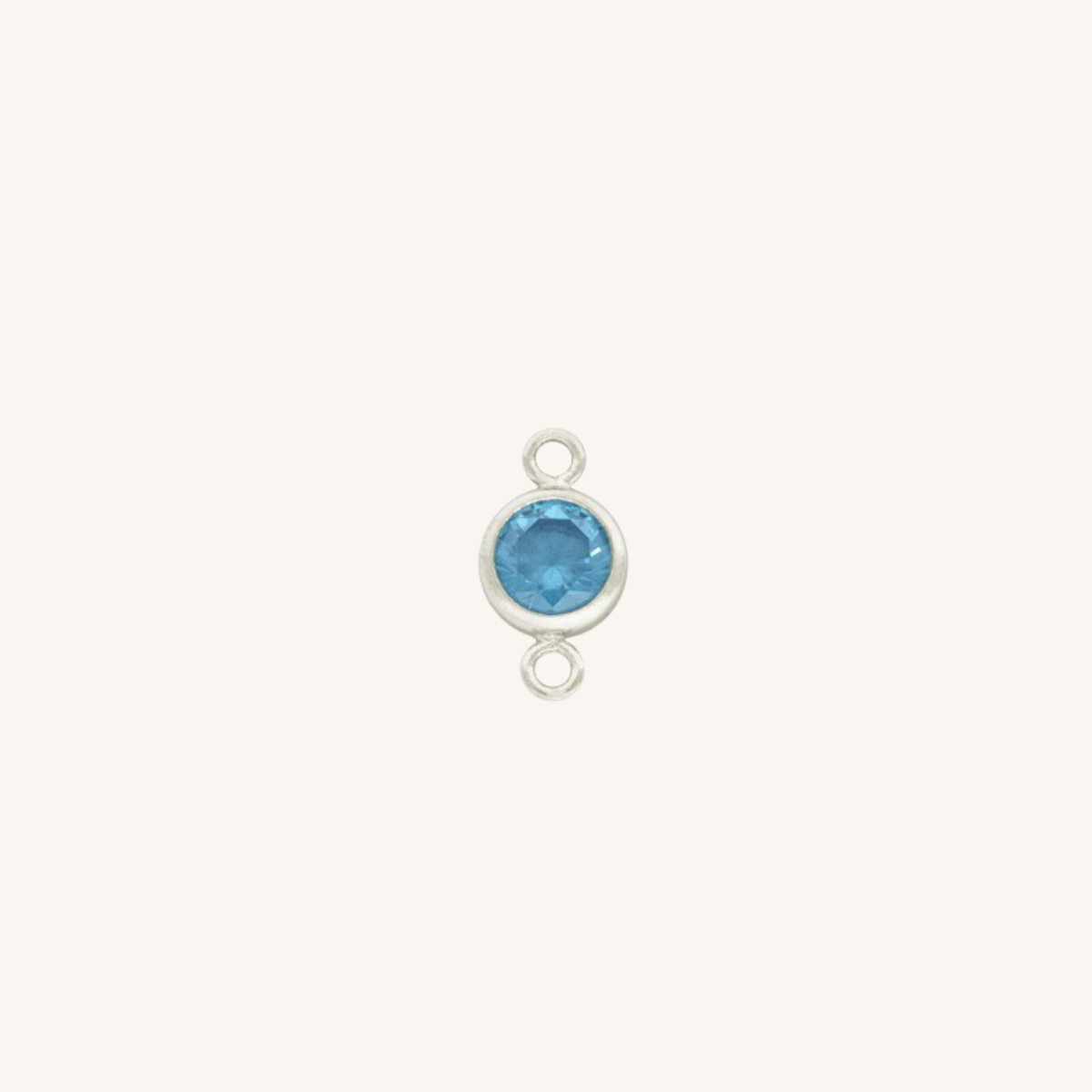 march connector charm in silver
