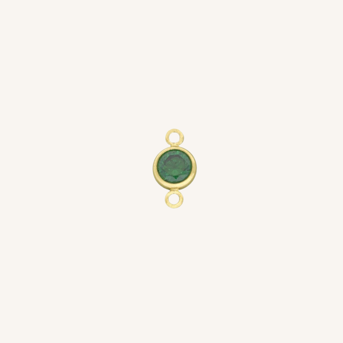 may connector charm in gold