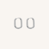 🎁 Mini Rectangle Hoop - 925 Sterling Silver (100% off)