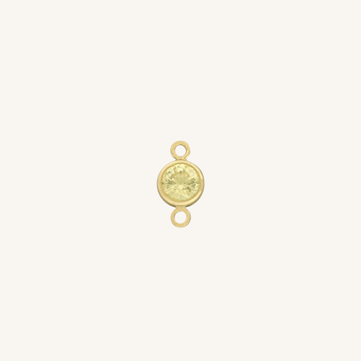 November connector charm in gold