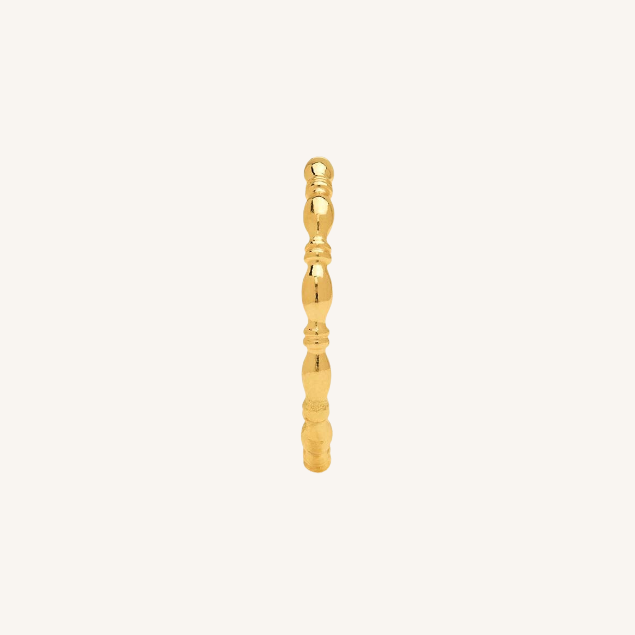 14k gold fill Odessa Ring with beaded segments and ridge detailing, shown on a neutral background
