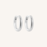 Willow Everyday Huggies - 925 Sterling Silver Small Hoop Earrings