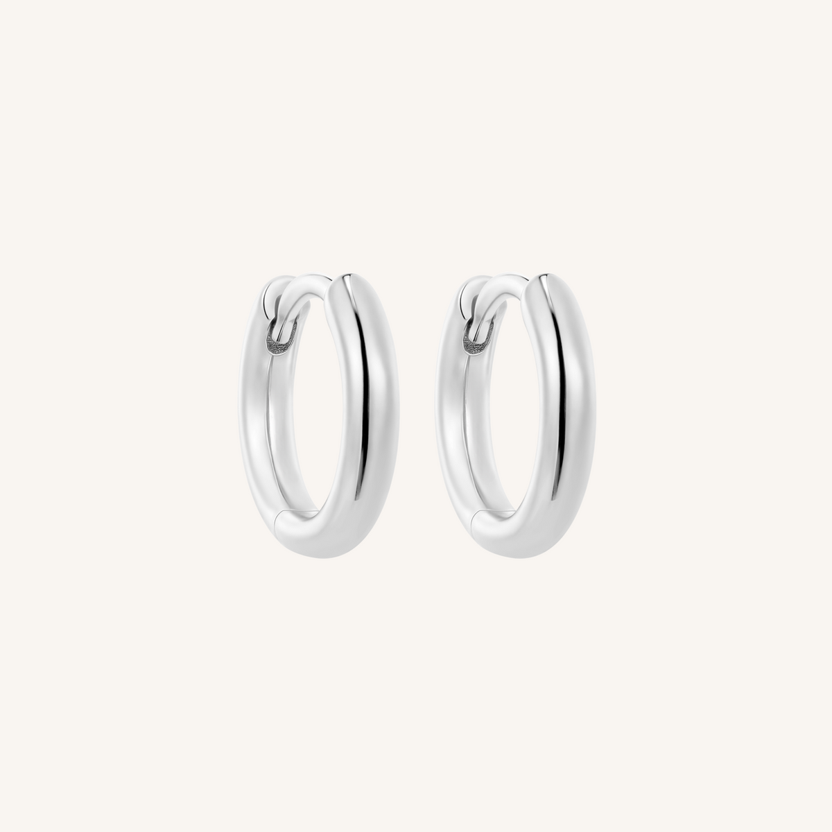 Willow Everyday Huggies Small Hoop Earrings - 925 Sterling Silver